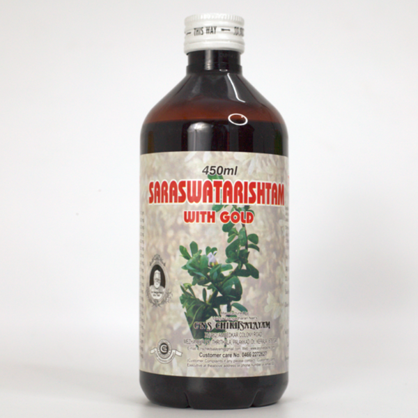 SARASWATHARISHTAM WITH GOLD CNS Ayurveda